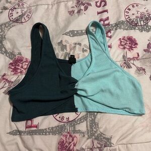 green and blue mix tank